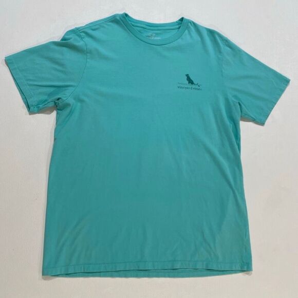 Vineyard Vines Men’s T-Shirt Large – Teal Whale Logo Short Sleeve Tee - Picture 3 of 11